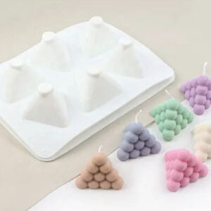 Silicon Mould – 6 cavity Pyramyd bubble