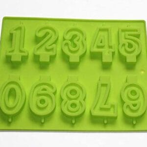 Silicon Mould – 10 cavity Birthday Number