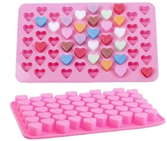 Silicon Mould - 55 cavity mini heart Melts