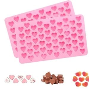 Silicon Mould – 55 cavity mini heart Melts