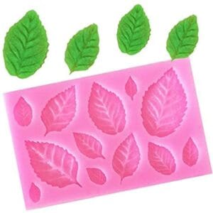 Silicon Mould – 12 Cavity 3 D Leaves (CM044)