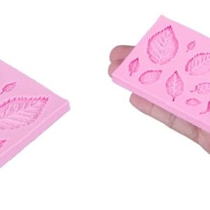 Silicon Mould – 12 Cavity 3 D Leaves (CM044)