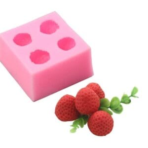 Silicon Mould – Melts Strawberry 4 cavity