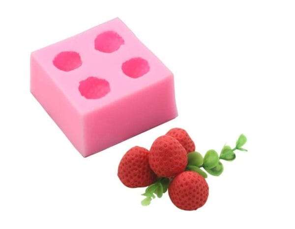 Silicon Mould - Melts Strawberry 4 cavity