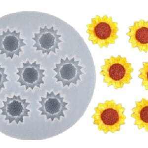 Silicon Mould – Sun Flower Topper (CM062)