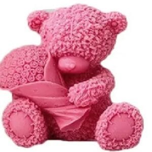 Silicon Mould – Teddy With Bouquet (CM068)