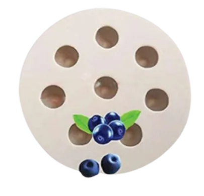 Silicon Mould - Blueberry Topper 8 cavity