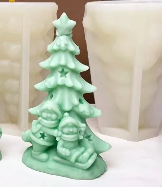 Silicon Mould - Xmas Tree with Children
