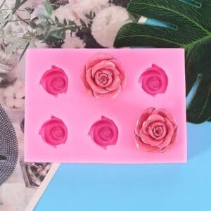 Silicon Mould – 6 pcs Rose