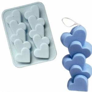 Silicon Mould – Heart Stick 2×1