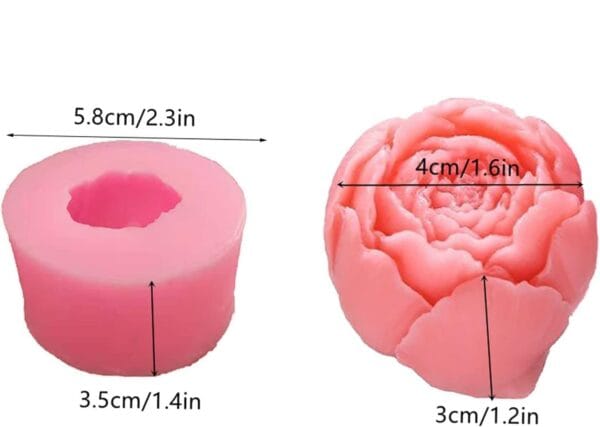 Silicon Mould - Closed Peony Topper - Image 4