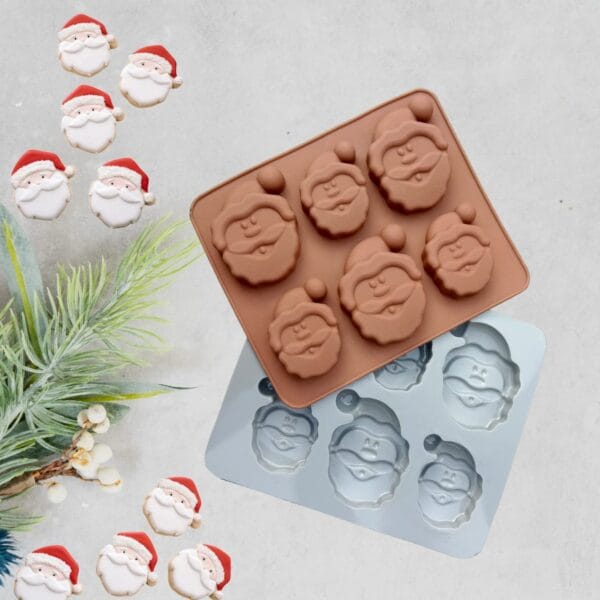 Silicon Mould - Santa Face Topper - Image 3