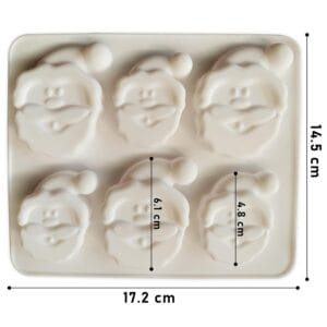 Silicon Mould – Santa Face Topper