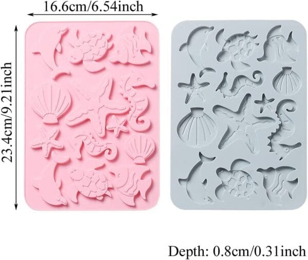 Silicon Mould - Sea Animal Topper - Image 2