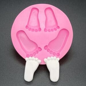 Silicon Mould – Baby Feet Topper