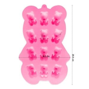 Silicon Mould- 2D 12 Bear (CM154)