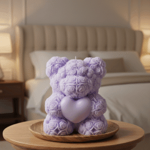 Silicon Mould- Rose Heart  Teddy (CM148)