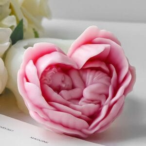 Silicon Mould- Rose Petal Baby sleeping (CM142)