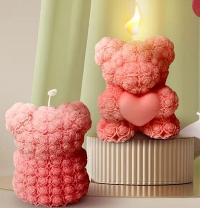 Silicon Mould- Rose Heart Teddy (CM148) - Image 4