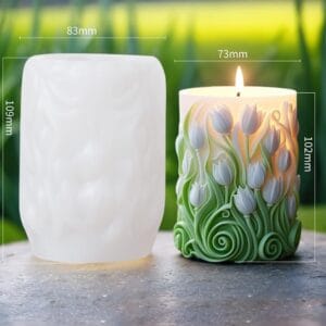 Silicon Mould- Blooming Tulip Pillar (CM160)