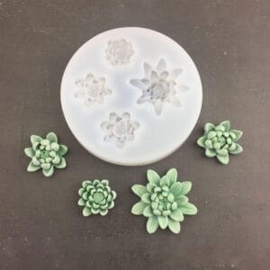 Silicon Mould- 4 Lotus Topper (CM162)