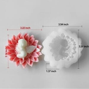 Silicon Mould – Angel Baby in Sunflower (CM182)