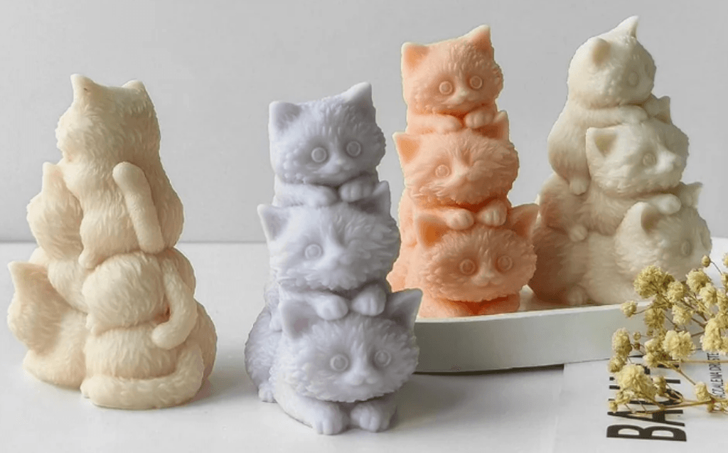 Silicon Mould - 3 Cat Family (CM183) - Image 2