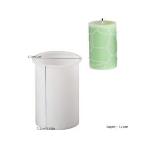 Silicon Mould – 2 Inch Textured Pillar (CM188)