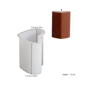 Silicon Mould – 2 Inch Heart Pillar (CM189)