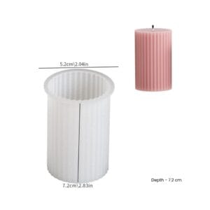 Silicon Mould – 2 Inch Ribbed Pillar (CM190)