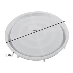 Silicon Mould for Concrete / Resin art | Round Plate CR001