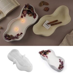 Silicon Mould for Concrete / Resin art | Wavy Boat CR006