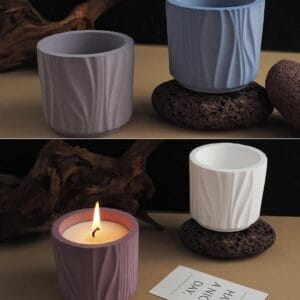 Silicon Mould for Concrete / Resin art | Line Jar CR012