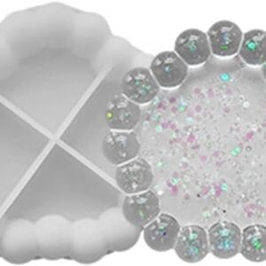 Silicon Mould for Concrete / Resin art | Flower Plate CR015