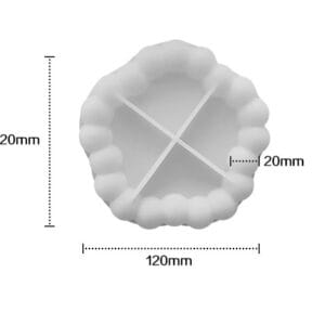 Silicon Mould for Concrete / Resin art | Flower Plate CR015