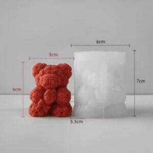 Silicon Mould- Rose Teddy Bouquet (CM196)