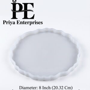 Silicon Mould for Concrete / Resin art | 8 Inch Plate (CR040)