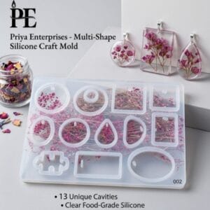 Silicon Mould for Concrete / Resin art | 12 Cavity Keychain (CR045)