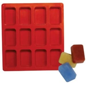 Silicon Mould | 12 Cavity Rectangle – 75 Gms