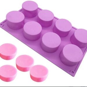 Silicon Mould | 8 Cavity Round – 100 gms
