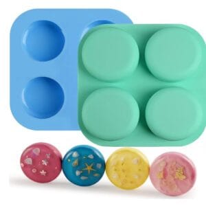 Silicon Mould | 4 Cavity Round – 75 gms