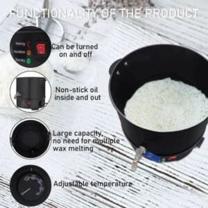 10 Litre Electric Non-Stick Wax Melter with Stirrer Spoon | Priya Enterprises